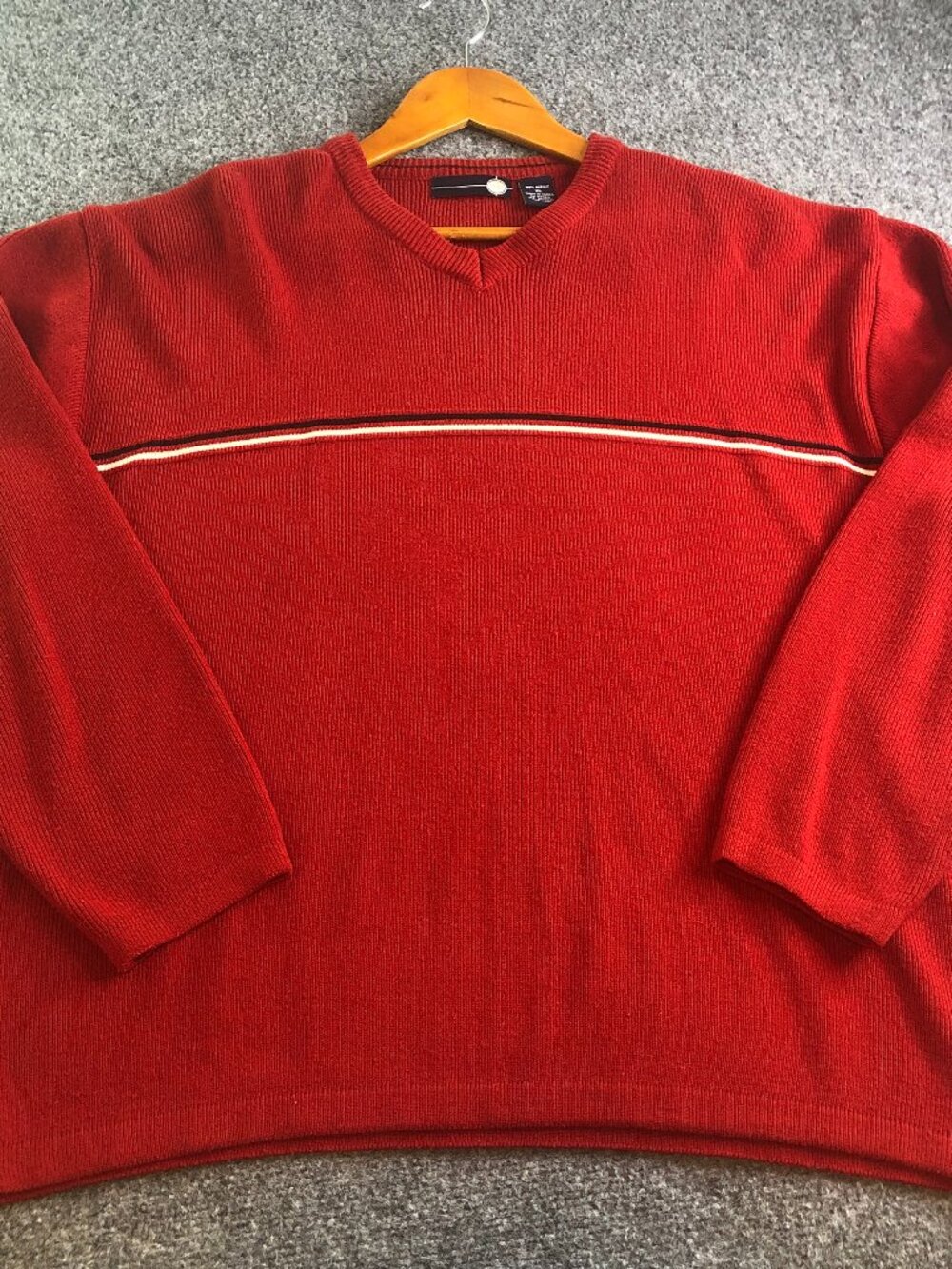 Vintage Y2K XG Extreme Gear Sweatshirt Men XL Red Boxy Stripe Skate Surfer